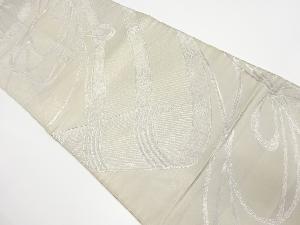 アンティーク　巻物模様織出し袋帯（材料）